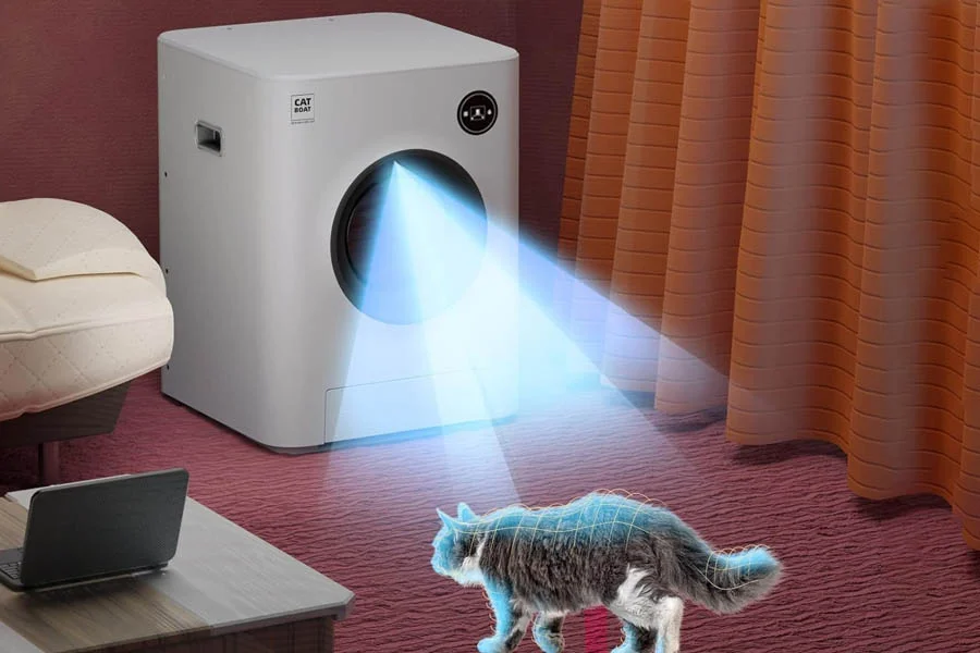 kitty litter box that cleans itself
